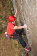06-8067 Rock Climber, Goldsborough Crag, Teesdale, County Durham.